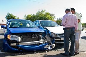 wrecked car