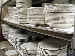 Photo courtesy JoelThe plastic wrap on these plates keeps them fresh and clean for the next function.