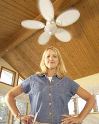 Once you finish installing your ceiling fan, you can cool yourself below it.