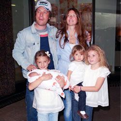 Jamie Oliver and family