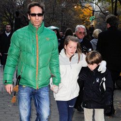 David Duchovny with daughter Madelaine and son Kyd