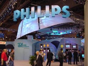 The Philips booth is one of the largest at the show.
