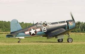 Prior to 1944, America utilized the Corsair as a land-based fighter assigned to the Marine Corps.