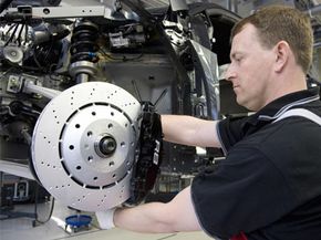 Audi's R8 brake rotor, caliper and pads