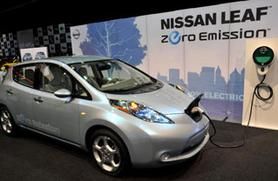 electric car nissan leaf photo