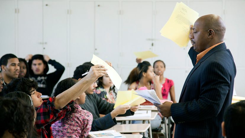 teacher in classroom