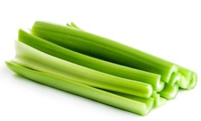 green celery stalks