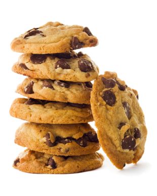 a tower of cookies
