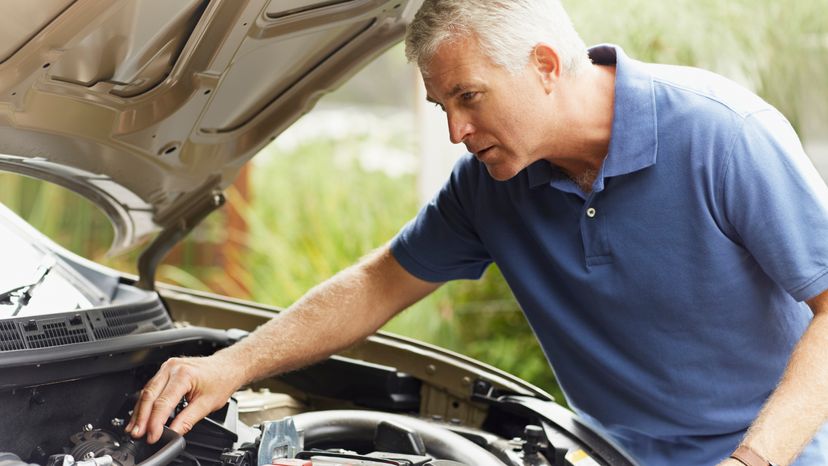 checking car