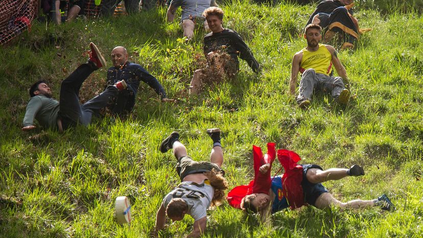 cheese-rolling event at Cooper's Hill