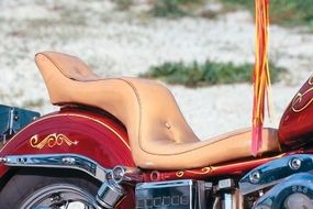 Stretched forks, midrise handlebars, stepped seat, and straight pipes make the Cherry representative of the typical chopper of the 1970s.