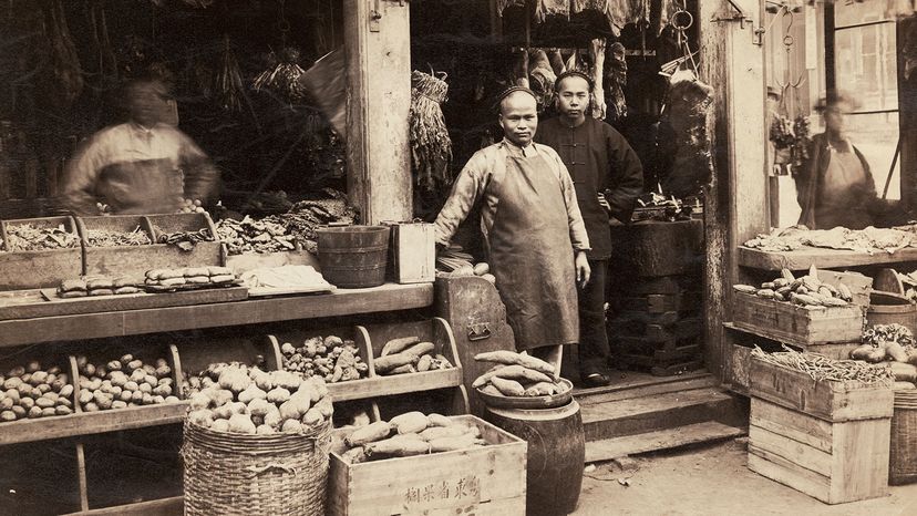  Chinese butcher and grocery store