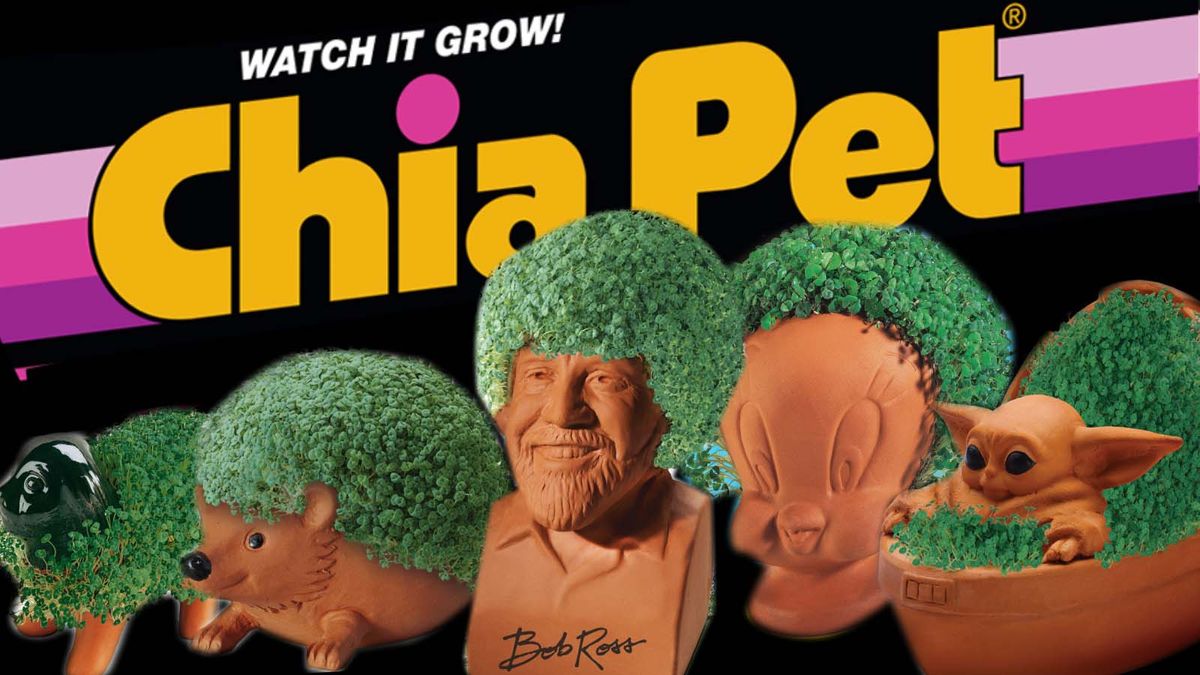 Bob Ross Chia Pet