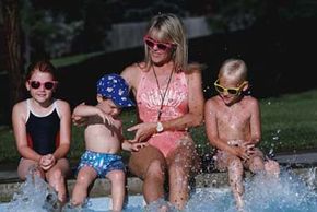 Toddlers are at risk of drowning or water aspiration because they can't swim.