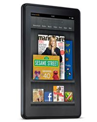 The Kindle Fire is a full-color tablet running a version of the Android operating system.