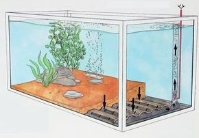 Fish aquarium filter outlet system