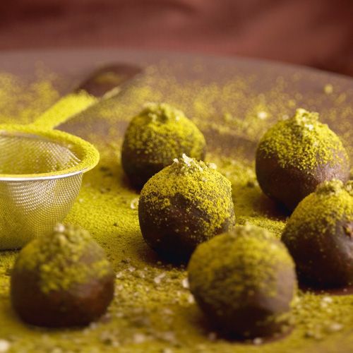 green tea chocolate truffles