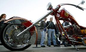 Orange County Choppers built this motorcycle and called it the Fire Bike.