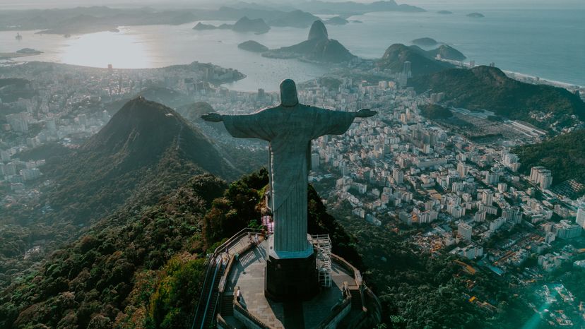 Christ the Redeemer, an iconic Brazilian landmark, is struck by lightning an average of 3 to 5 times a year due to its high altitude.