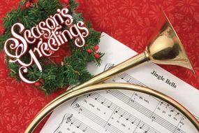 Seasons Greetings and music notes