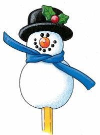 Your snow buddy pencil topper is ready to roll!