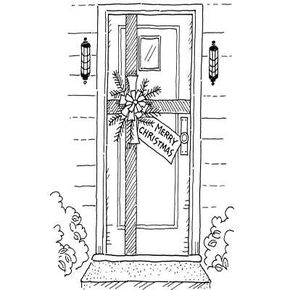 Gift-Wrapped Door Christmas Craft for Kids