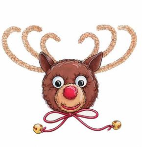 Not only are pom reindeer magnets cute, they're fun to make!