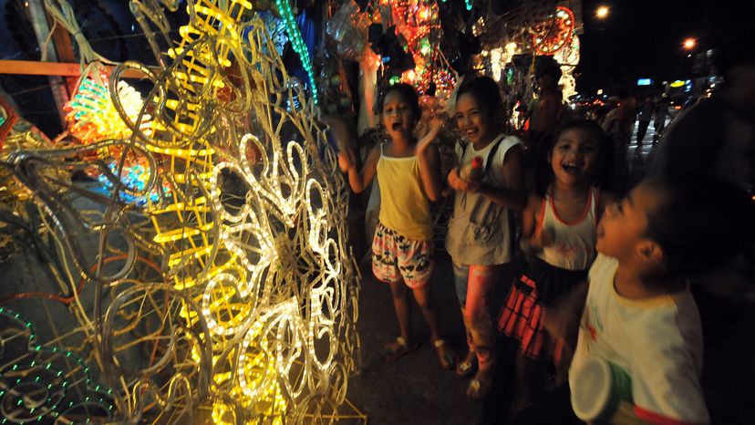 Children sing Christmas carols, Manila