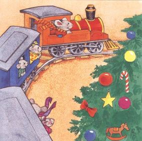 Walter Whiskers and the moueskins just knew the train would be a perfect fit -- so, they hopped aboard for a ride!