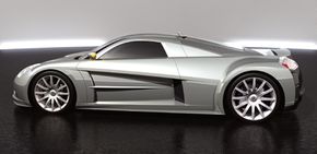 The ME sports a futuristic, carbon-fiber body.