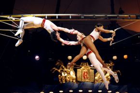 The trapeze has been a circus staple since the act’s first performance in 1859.