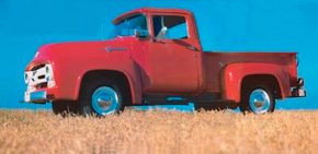 1956 Ford F-100 pickup side view