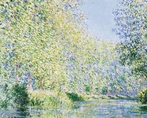 Claude Monet's Bend in the Epte River near Giverny is an oil on canvas (28-3/4x36-1/4 inches) housed in the Philadelphia Museum of Art.