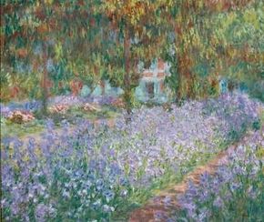 The Artist's Garden at Giverny by Claude Monet is an oil on canvas (31-7/8x36-1/4 inches) housed at the Musée d'Orsay in Paris.