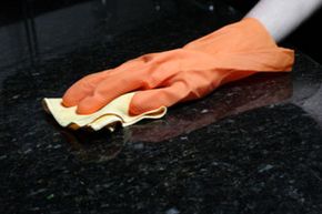 Make sure to use a nonabrasive cloth on your granite countertops.