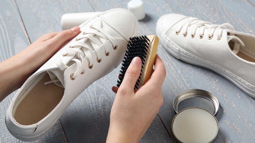 Best way to clean white outlet shoes