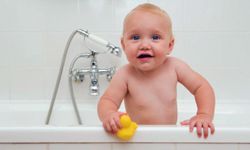 baby in bathtub