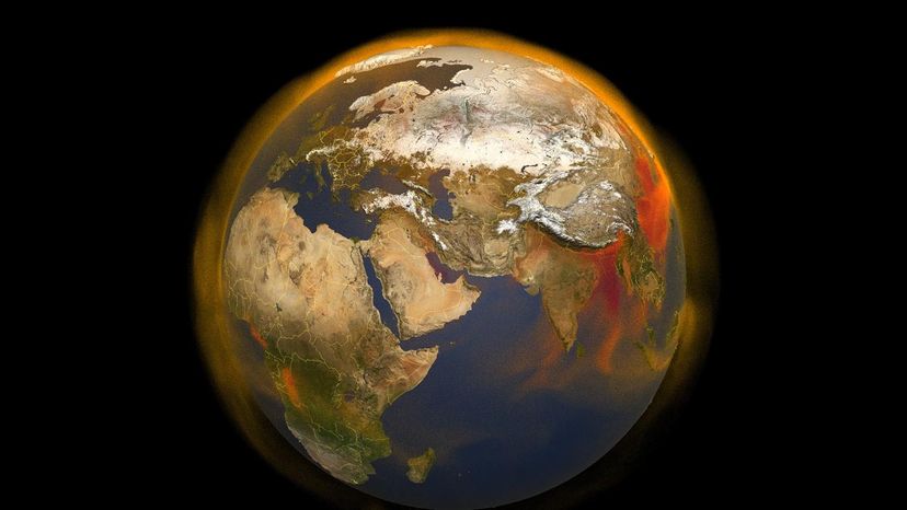 3D portrait of methane