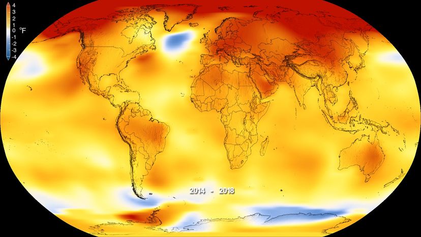 2018 temperature map