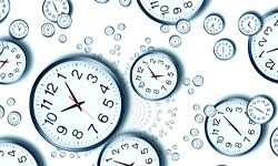 Time stands still on the empty clock face.