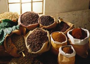 Coffee beans from around the world