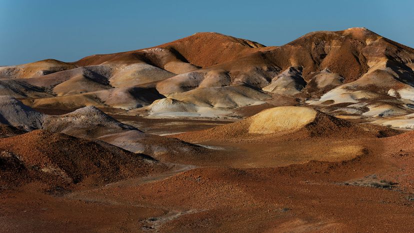 库伯·皮蒂（Coober Pedy）。Kanku-Breakaways保护公园，“border=