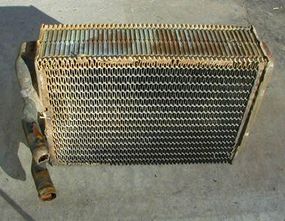 A heater core looks like a small radiator.