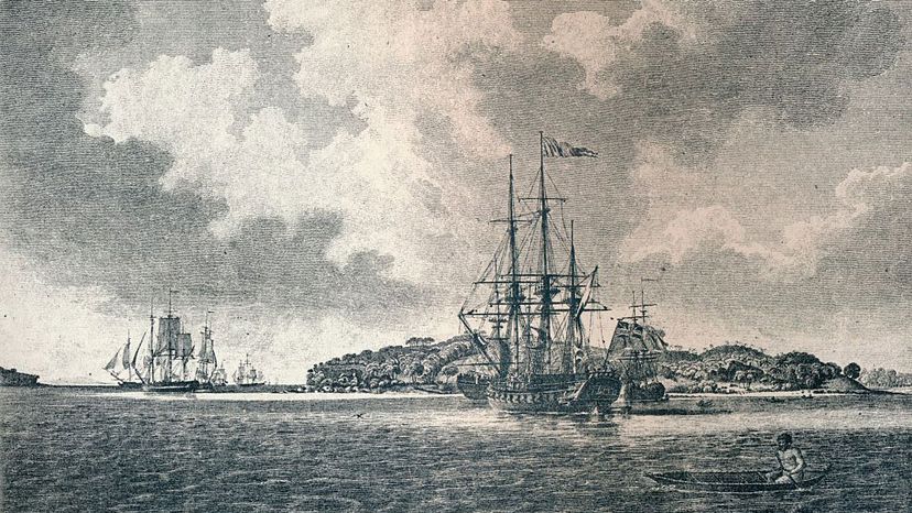 Botany Bay, ships