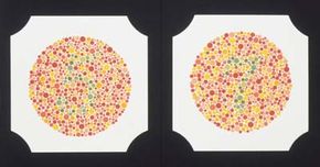 Color blindness test plates