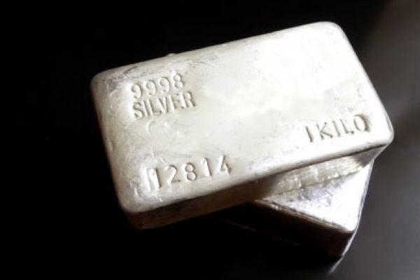 Two kilo bars of silver.