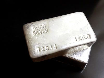 Two kilo bars of silver.