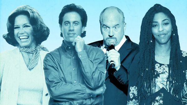 comedians mary tyler moore, jerry seinfeld, louis c.k., jessica williams