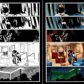 examples of comic art from The Stand graphic novel