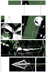 Green Arrow comic book art
